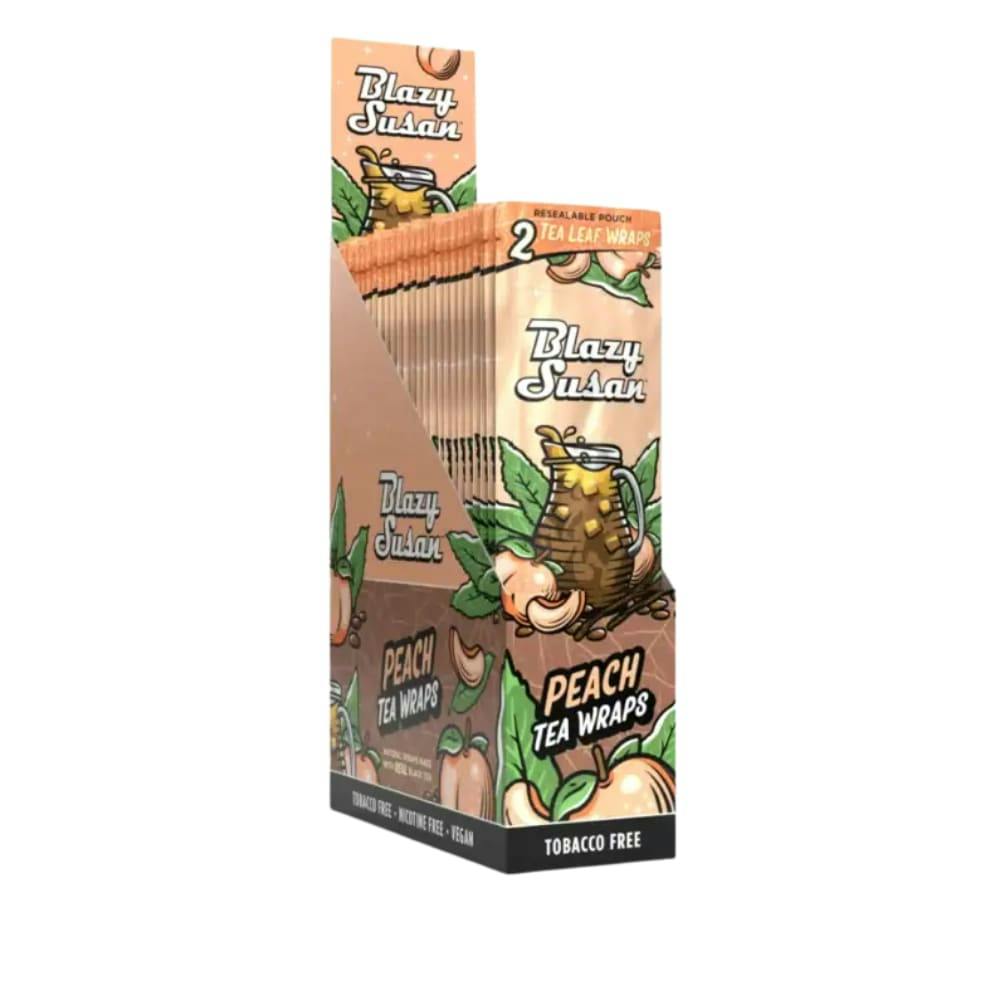 Blazy Susan 1 1/4 Peach Tea Leaf Wraps