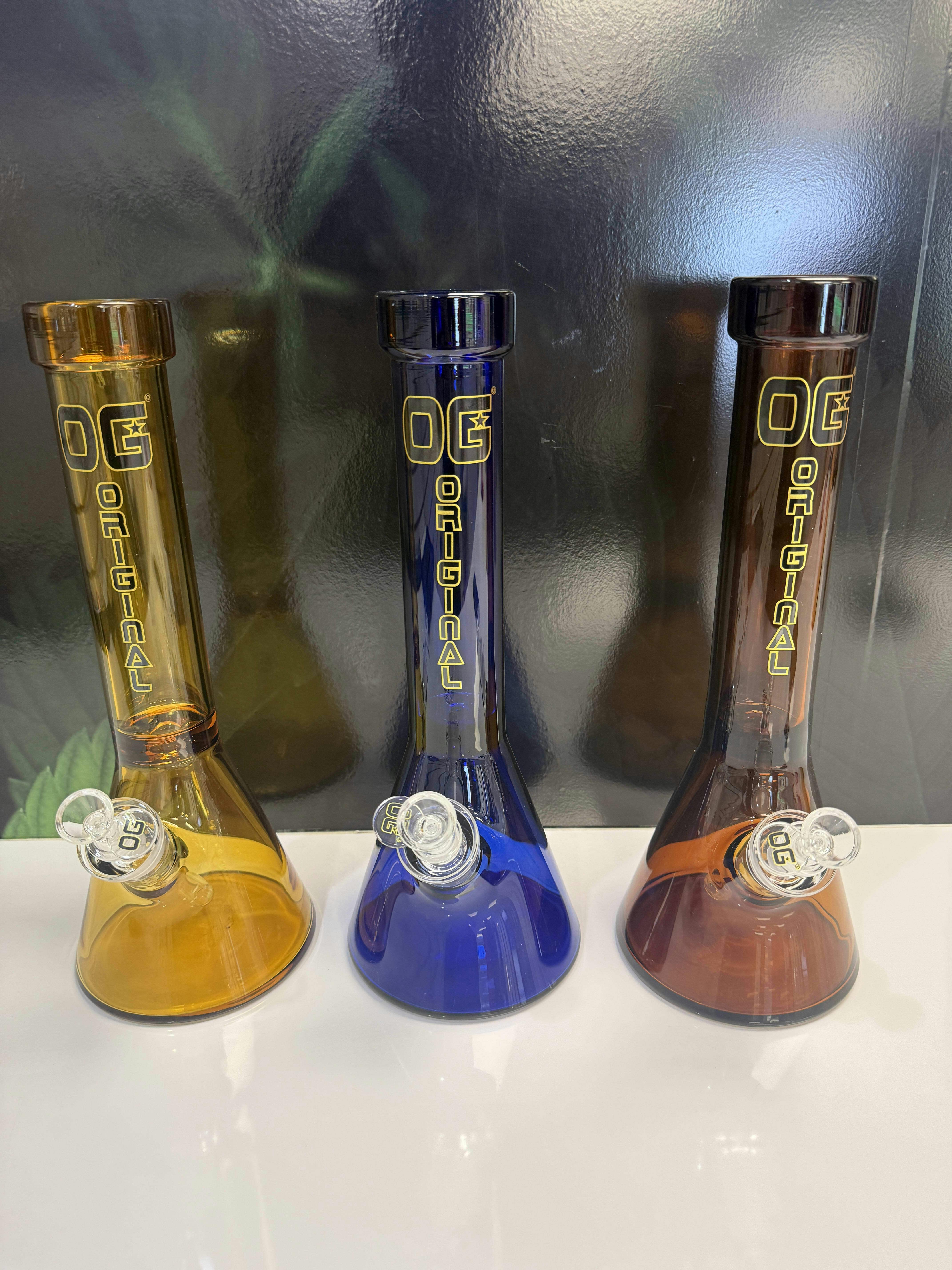 OG Original Cobalt Beaker 14 inch 5mm Glass Beaker Bong
