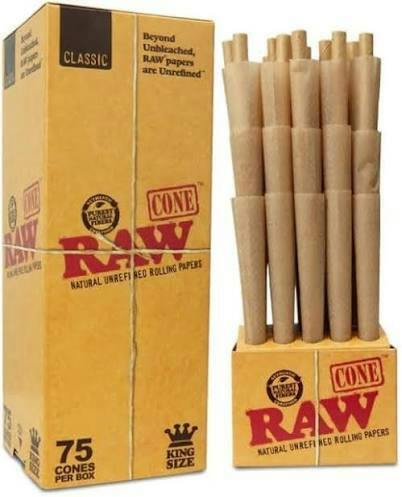 Raw Classic KS Pre Rolled Cones - 75ct