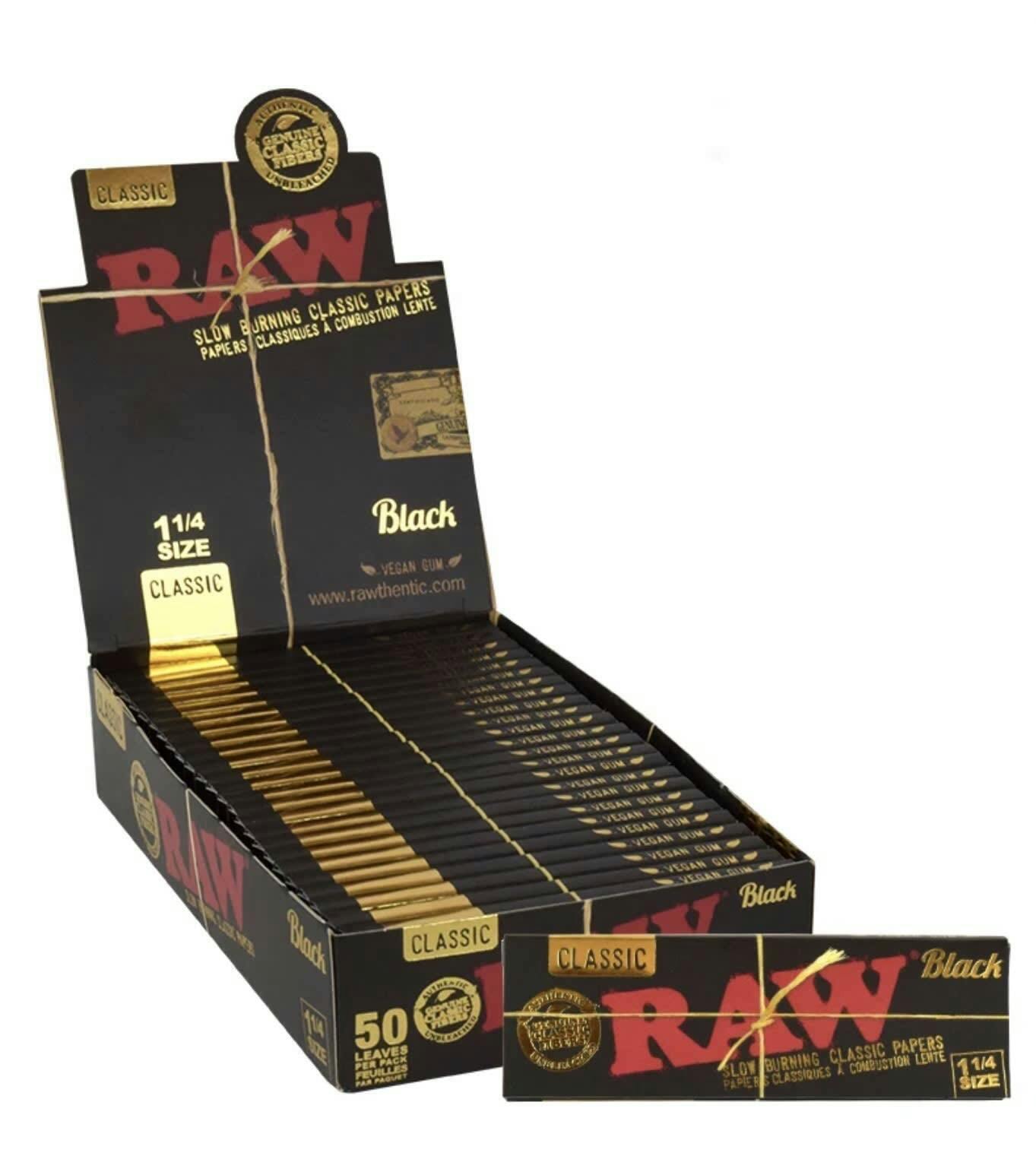 Raw Classic Black 1-1/4"