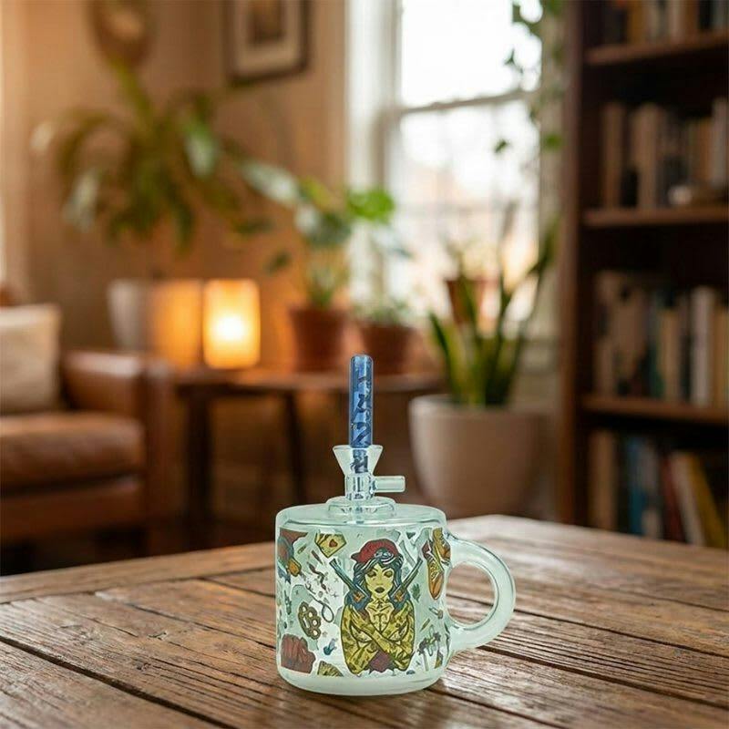 Haze 6" Coffee Mug Mini Bubbler - Blue