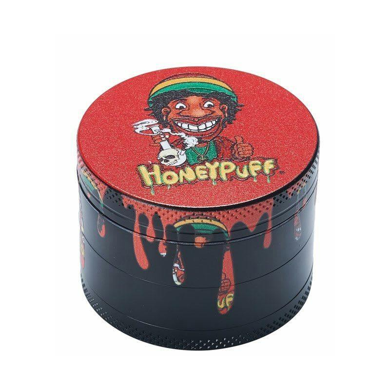 4 Parts New Honey Puff Grinder Zinc Black Colour Diameter 50mm