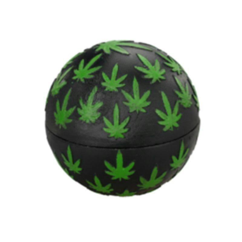 Midnight Leaf Sphere Grinder - Black