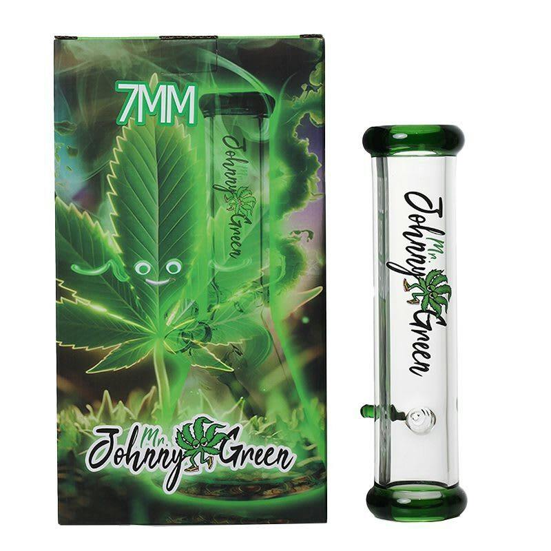 Johnny Green 10" 7mm Steamroller Glass - Green