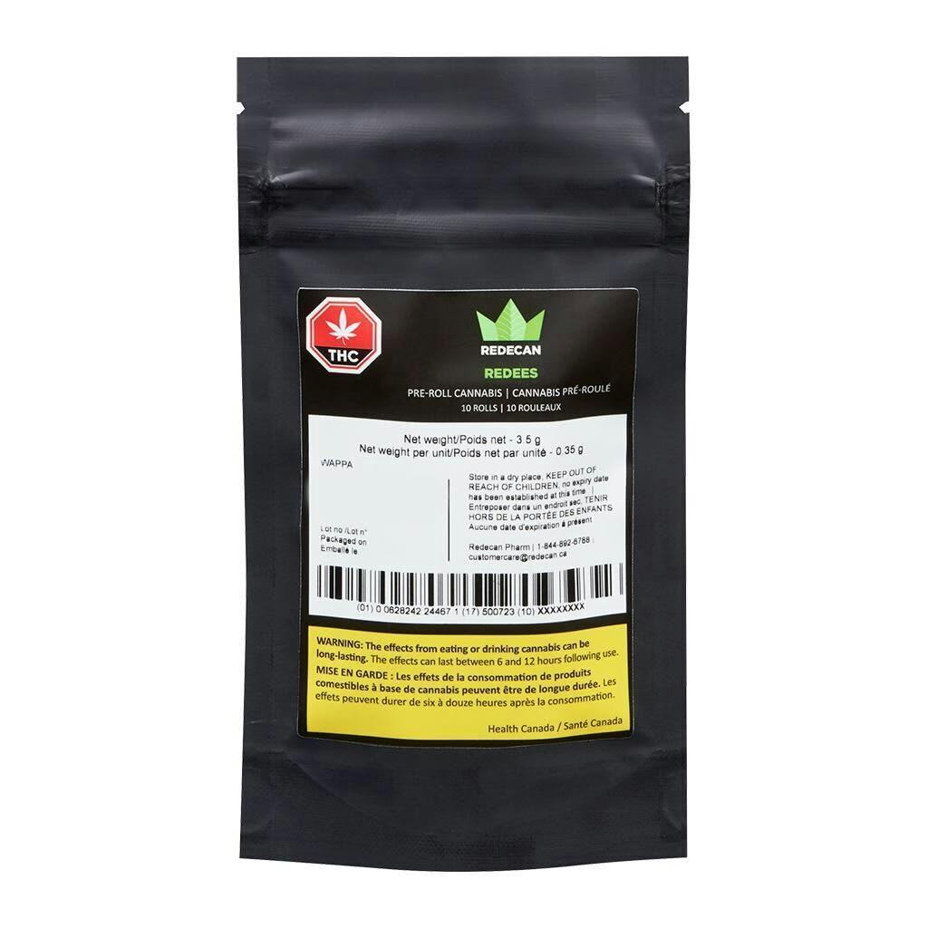 Redecan - Redees Wappa Pre-Roll - Indica - 10x0.4g