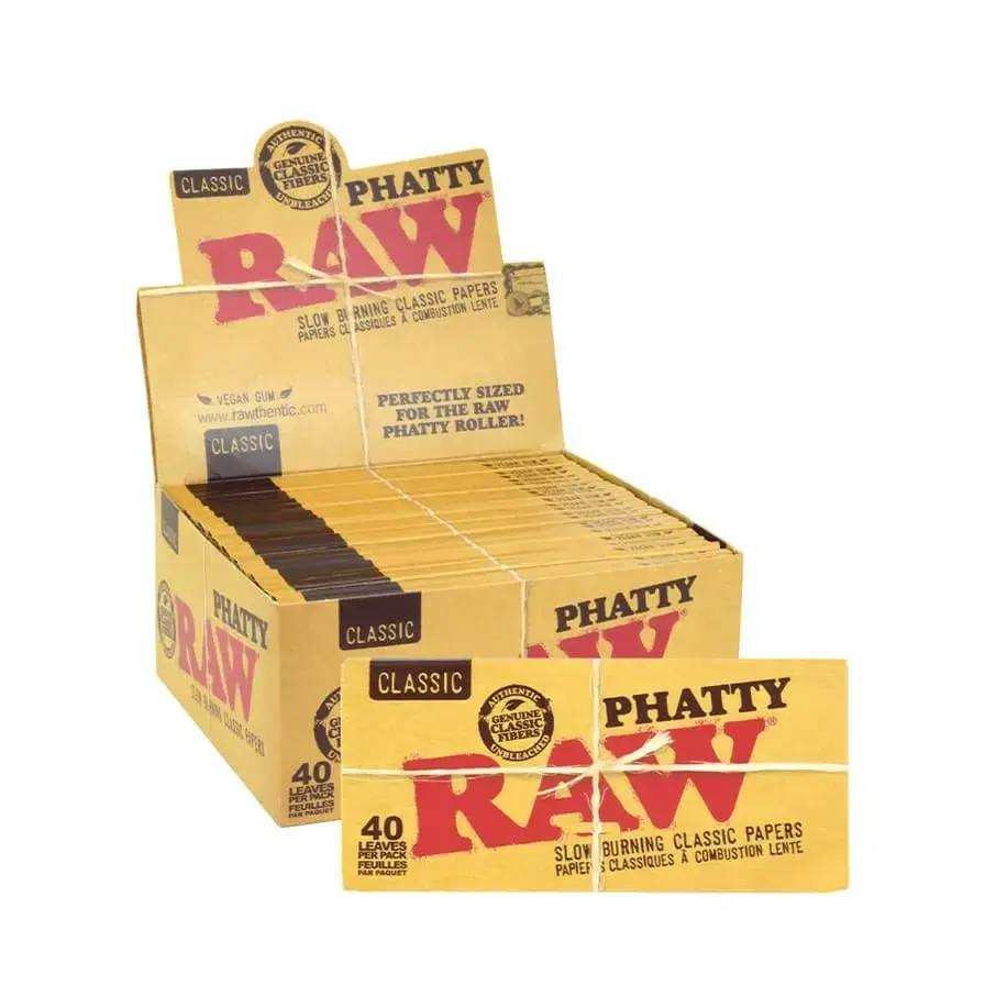 RAW | Classic Natural Unrefined Hemp Rolling Papers - Phatty King Size