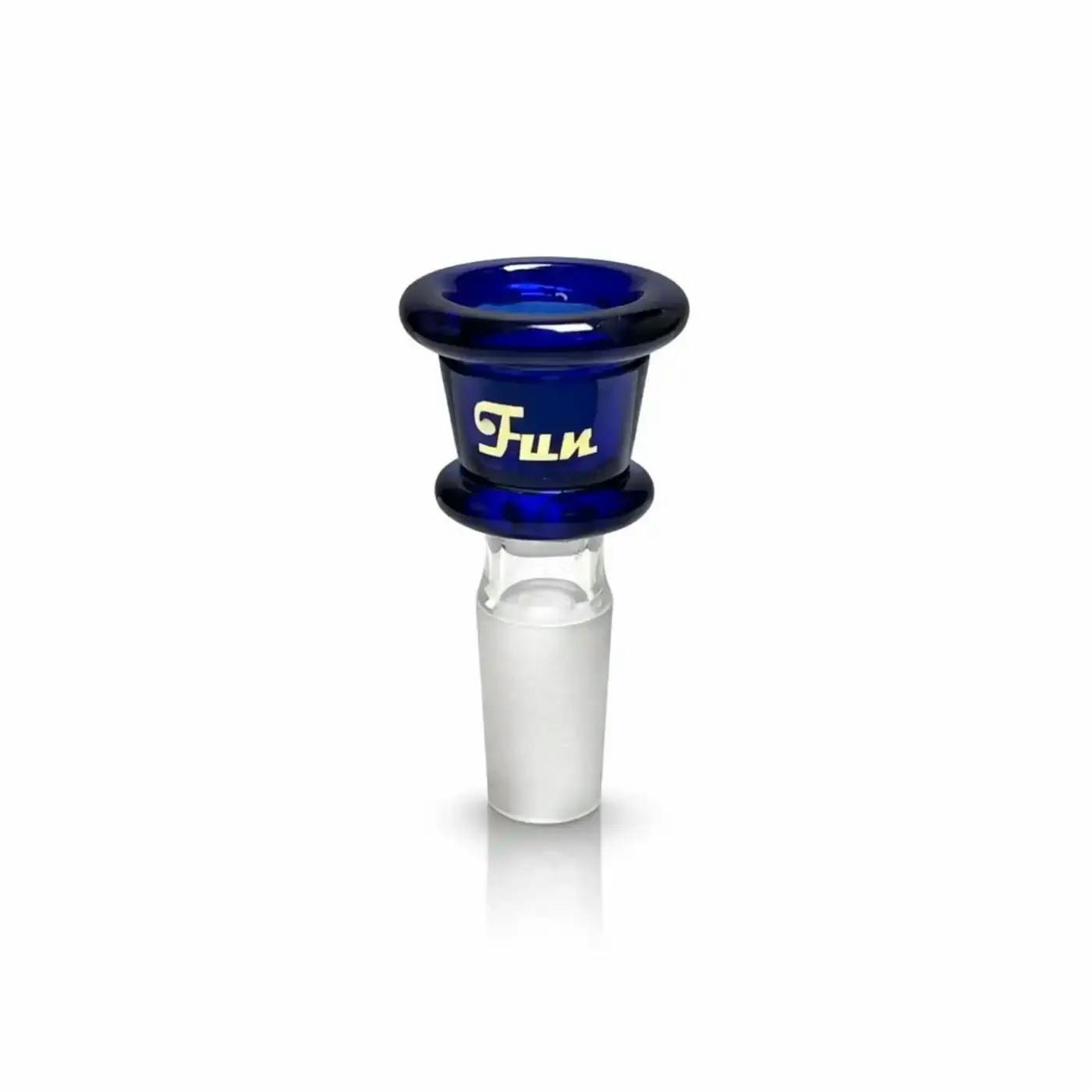 Fortune | Gold Logo 14mm Heavy Duty Glass Bowl Piece BLUE