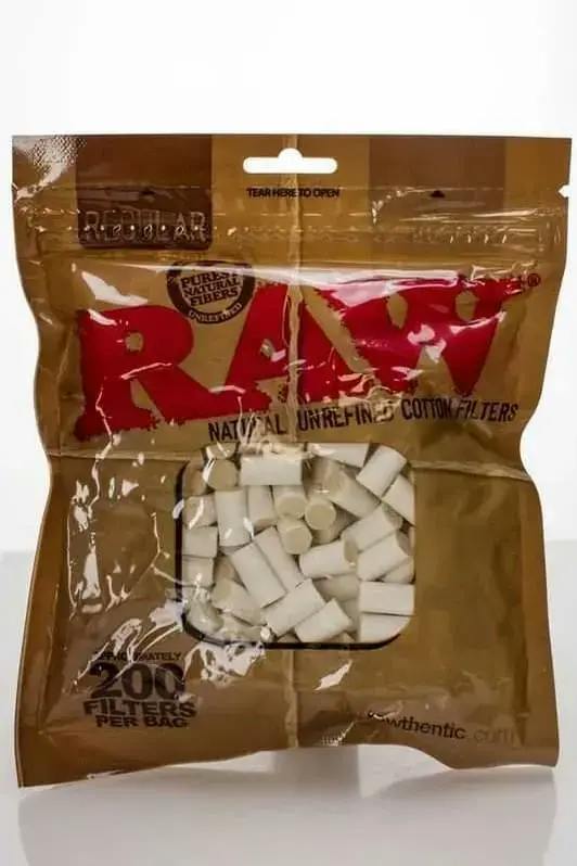 Raw Regular Natural Unrefined Cotton Filter Tips