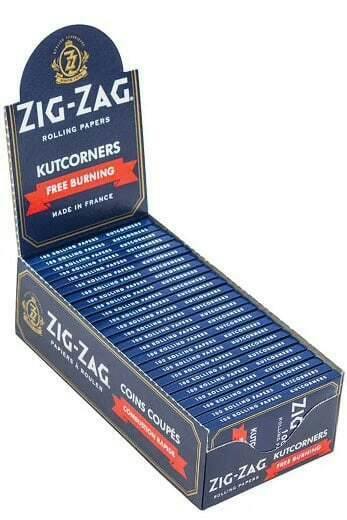Zig Zag Free burning Blue Papers Kutcorners