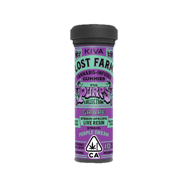 Grape 'Purple Dream' Live Resin Gummies | 100mg | 10ct | 10mg/ea