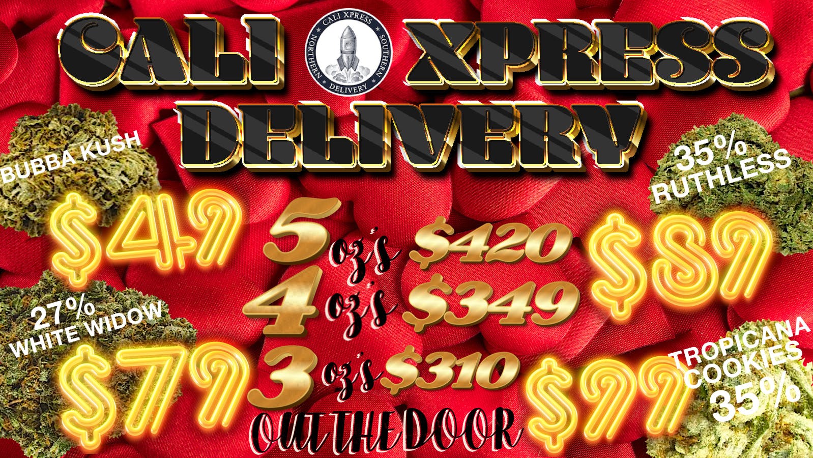 FRESH OZ's 5/420,4/349,3/310 at Cali Xpress Weedmaps