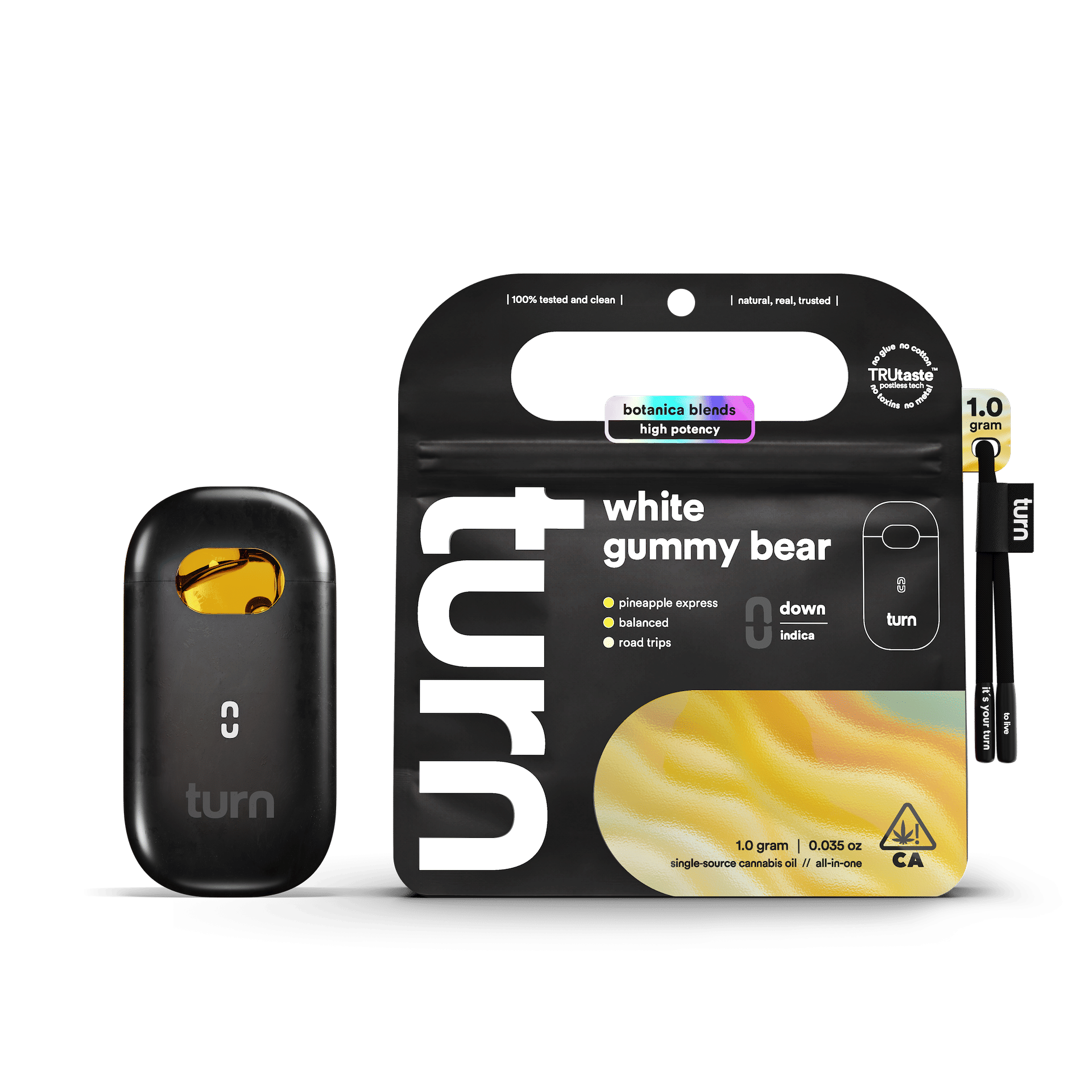 White Gummy Bear | Botanica Blends | AIO | Indica by turn