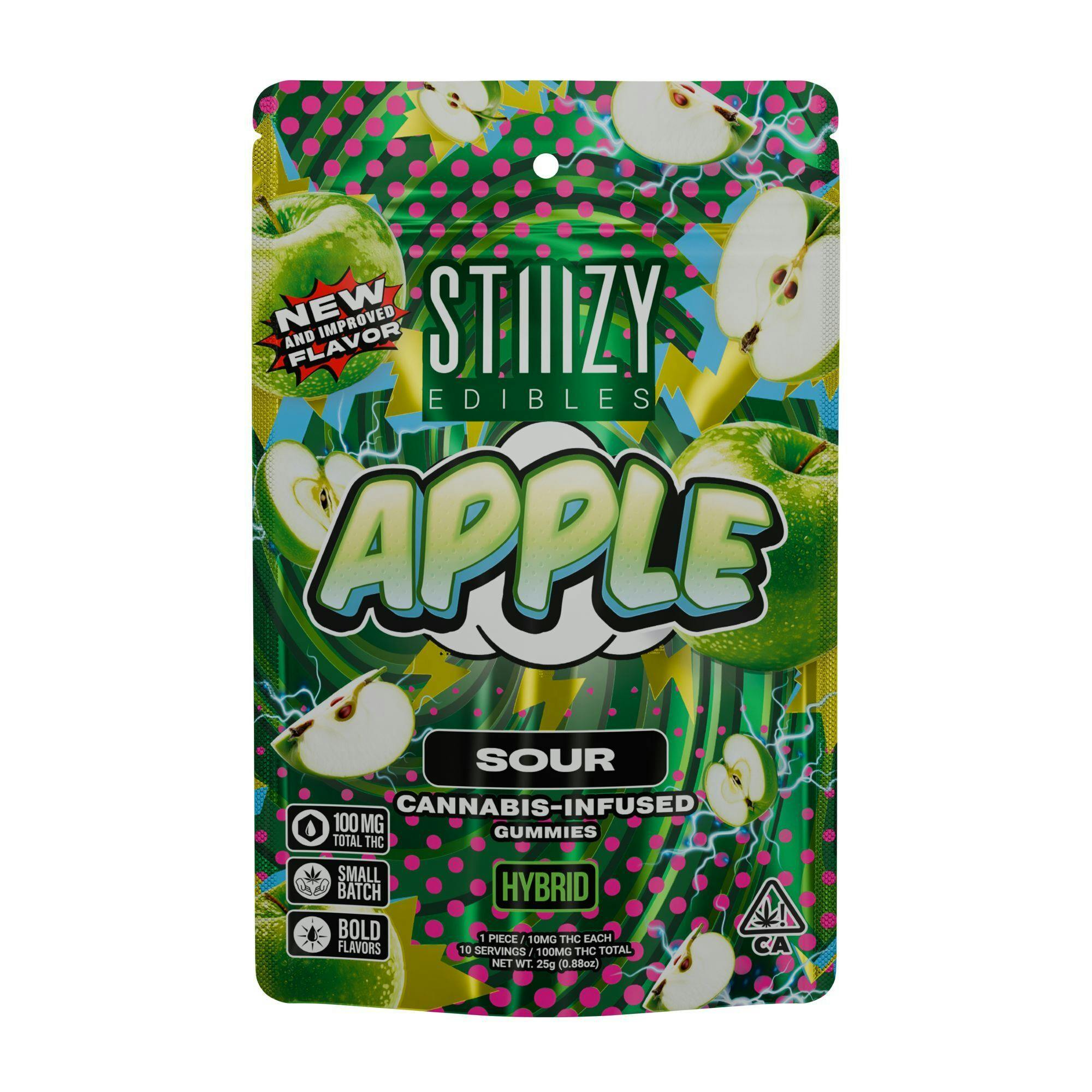 - SOUR APPLE - Gummies 100mg THC Edibles