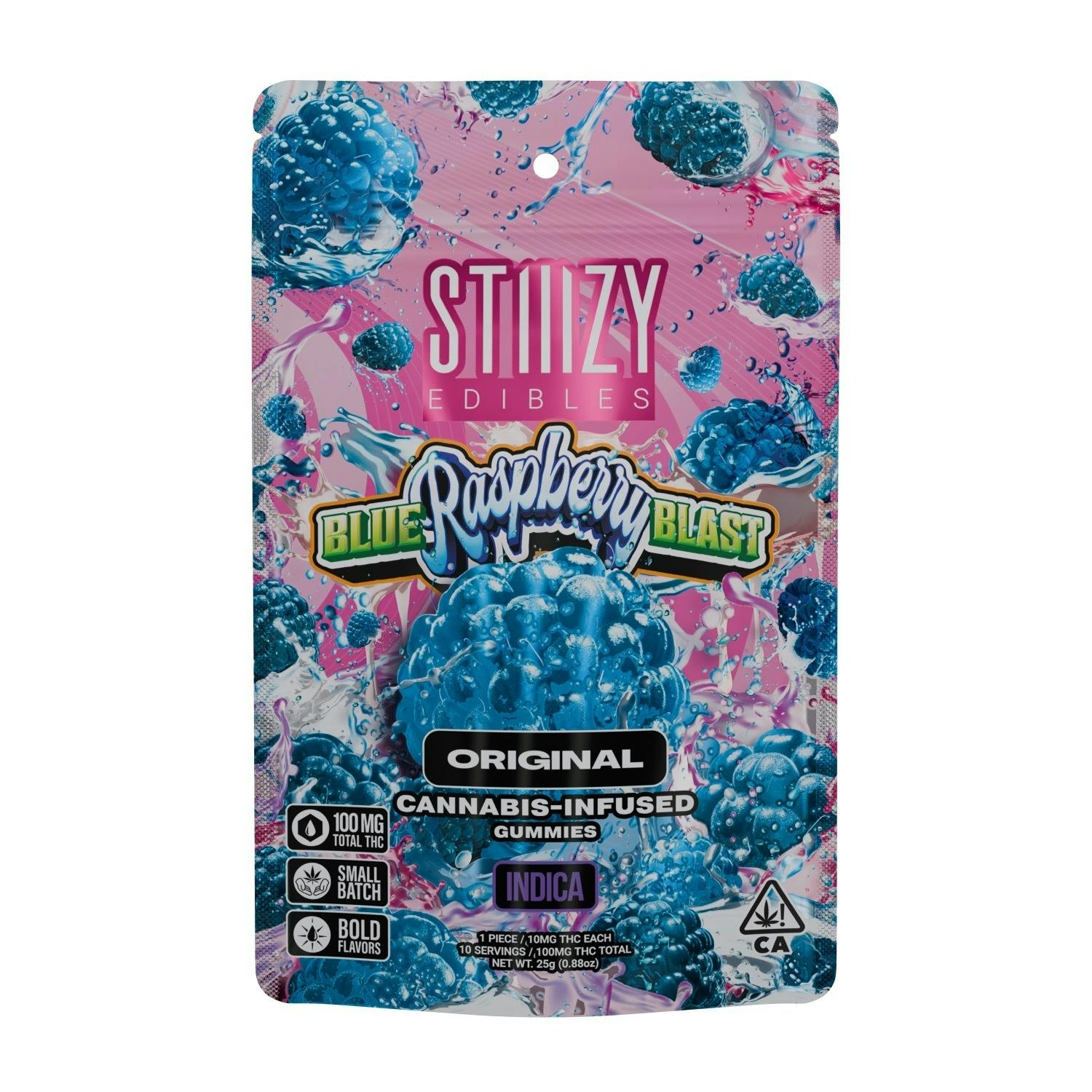 - BLUE RASPBERRY BLAST - Gummies 100mg THC Edibles
