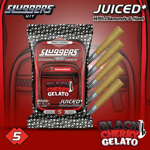 Sluggers x Backpack Boyz - Infused Preroll 3.5g 5pk - Black Cherry Gelato