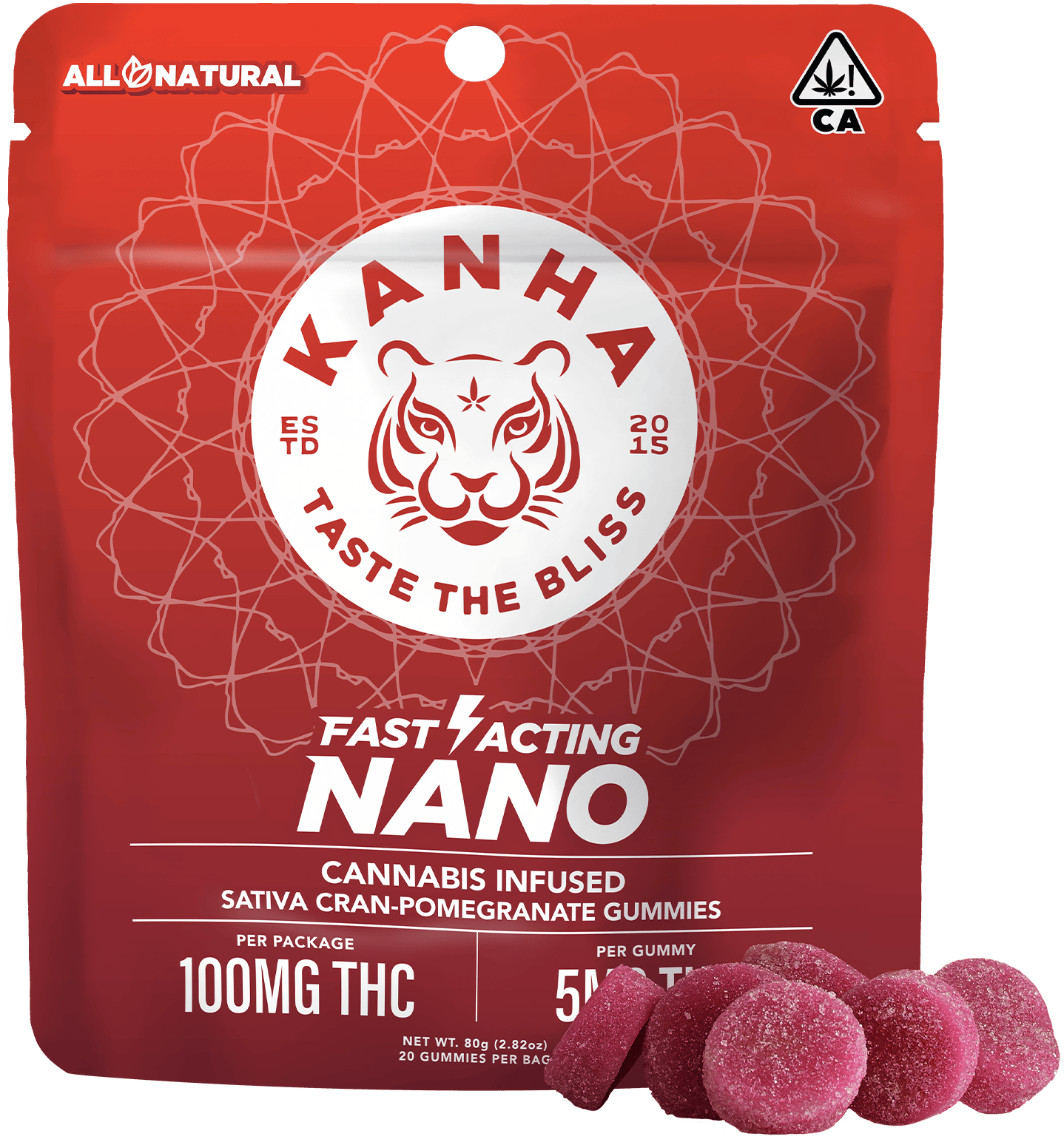 Cran-Pomegranate | NANO | Sativa | 100mg THC | 20-pack
