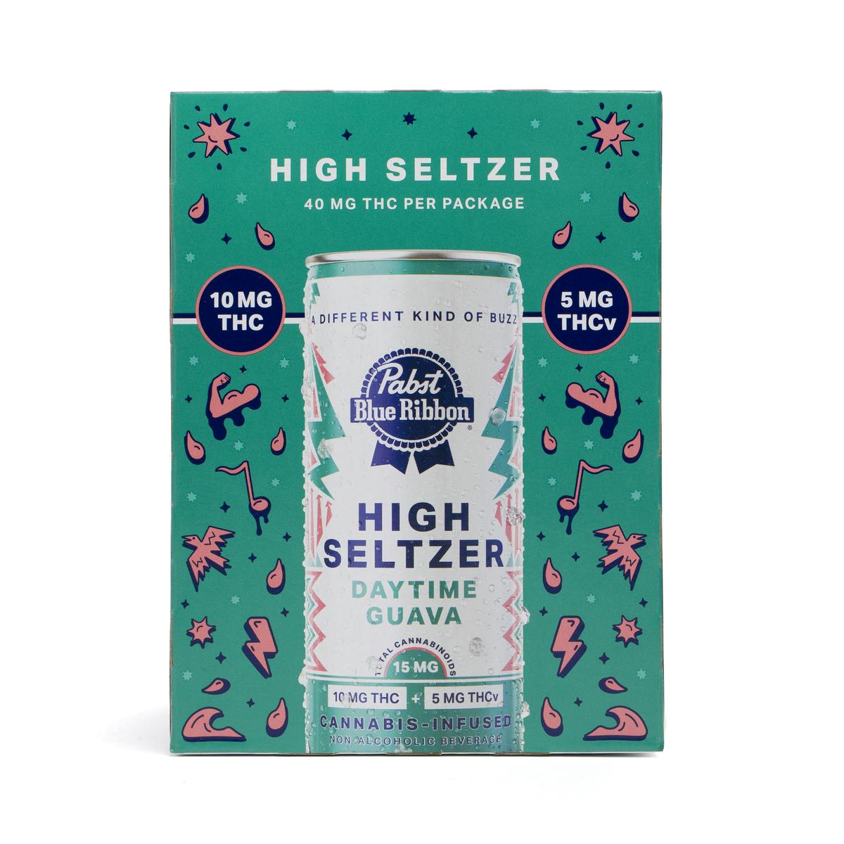 PABST | PBR - DAYTIME GUAVA | 10mg THC + 5mg THCv | 4pack