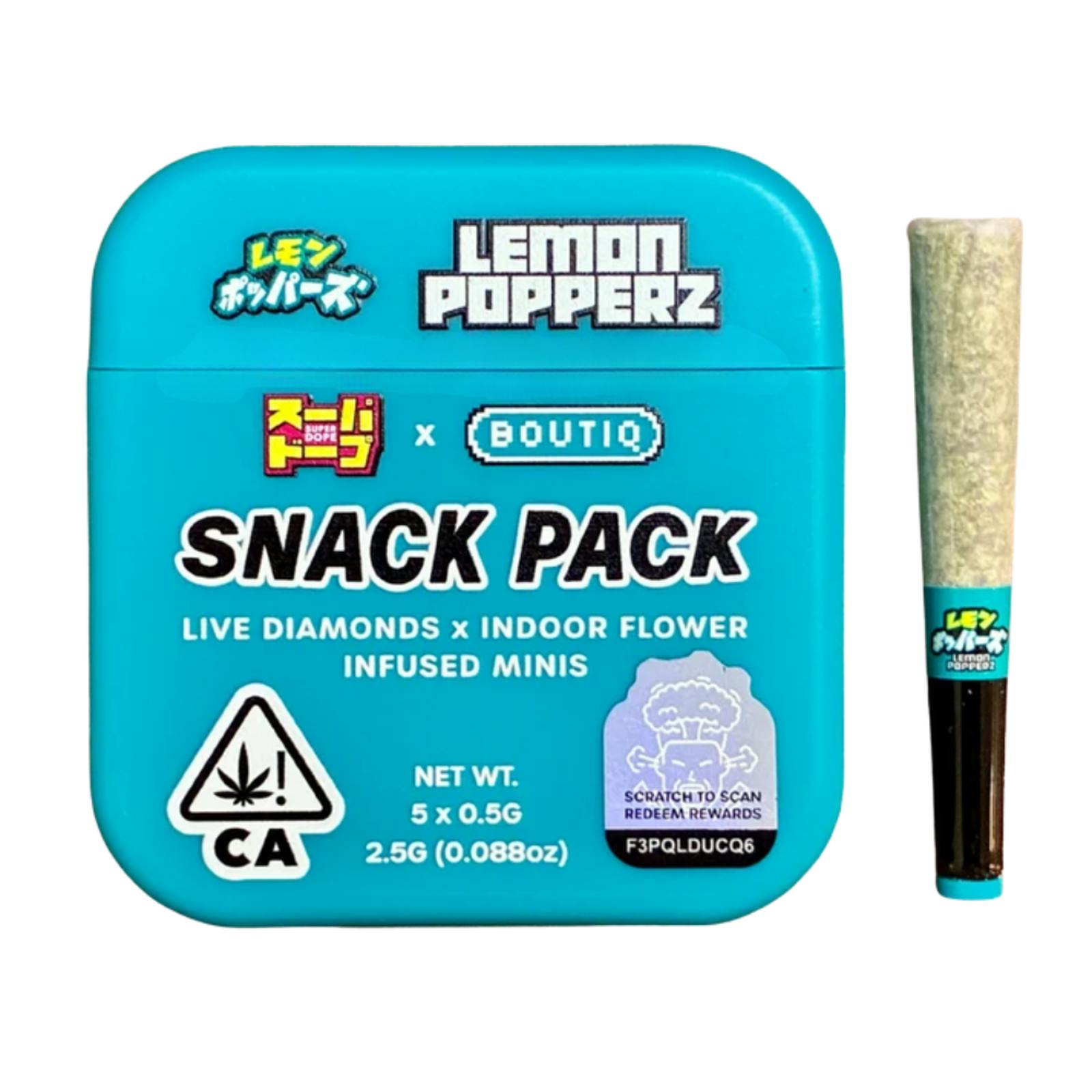 LEMON POPPERZ 2.5G INFUSED JOINTS