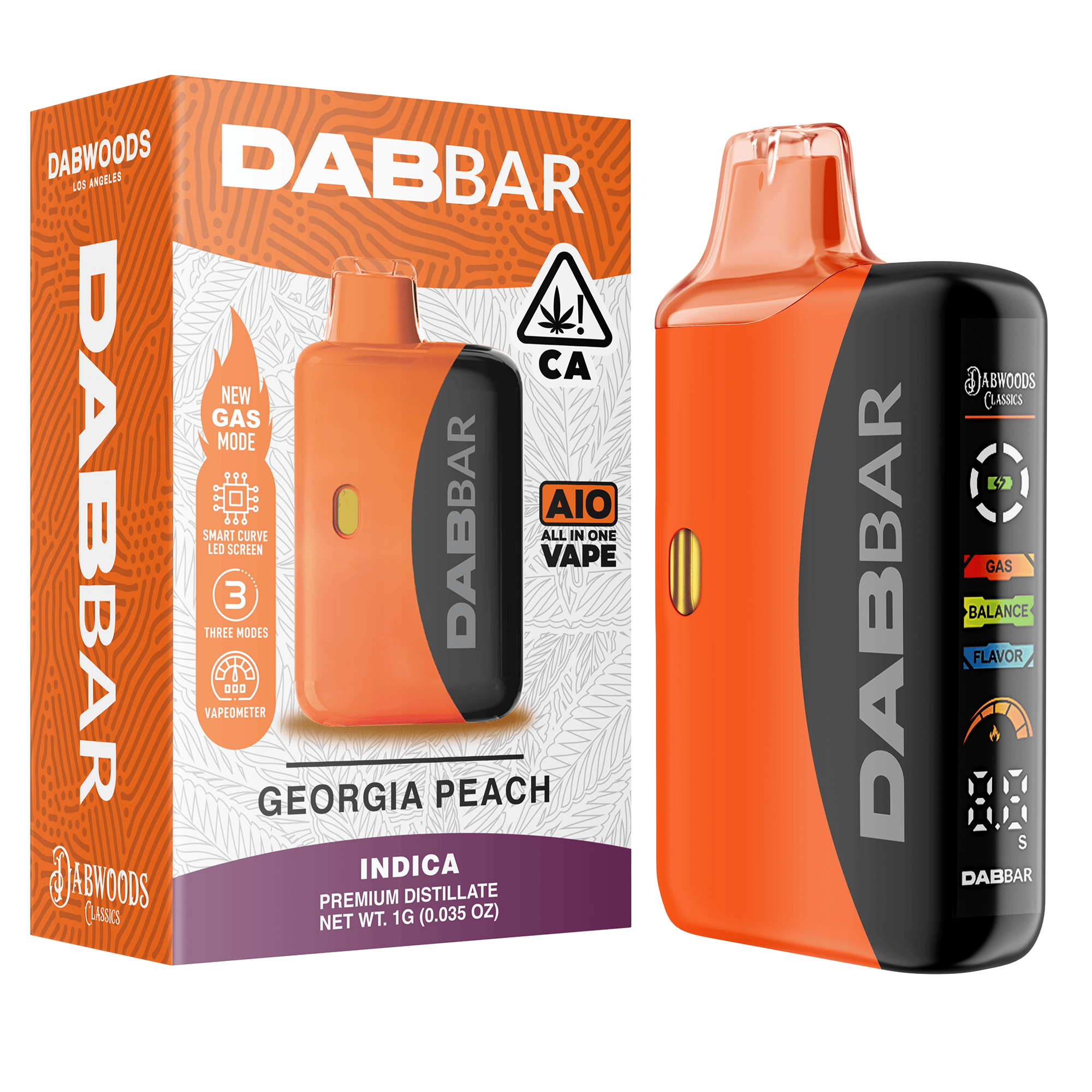 GEORGIA PEACH 1G DABBAR DISTILLATE AIO