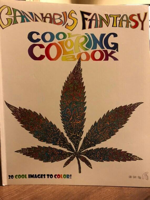 Cannabis Fantasy Cool Coloring Book