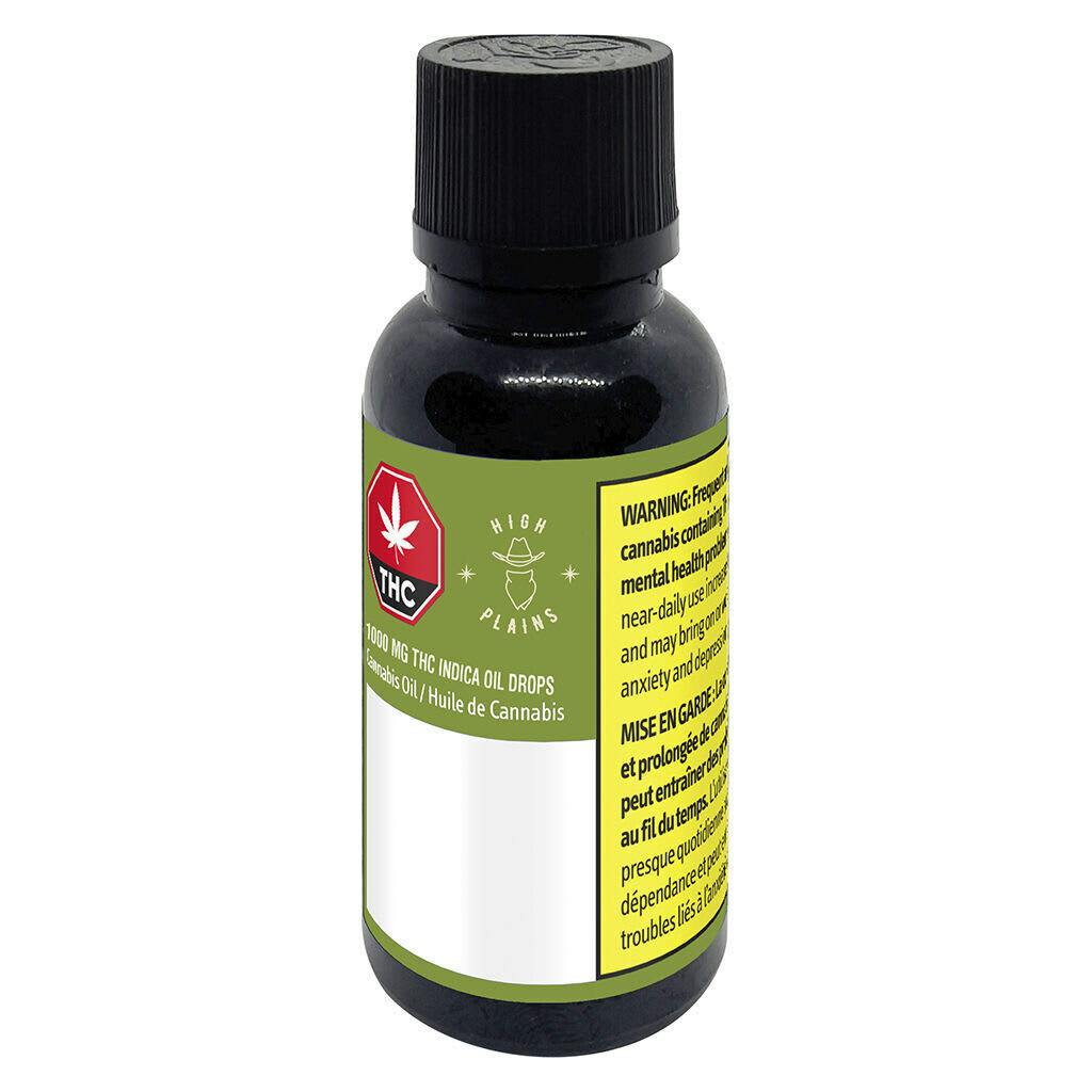 1000mg THC Indica Oil Drops 35ml Indica