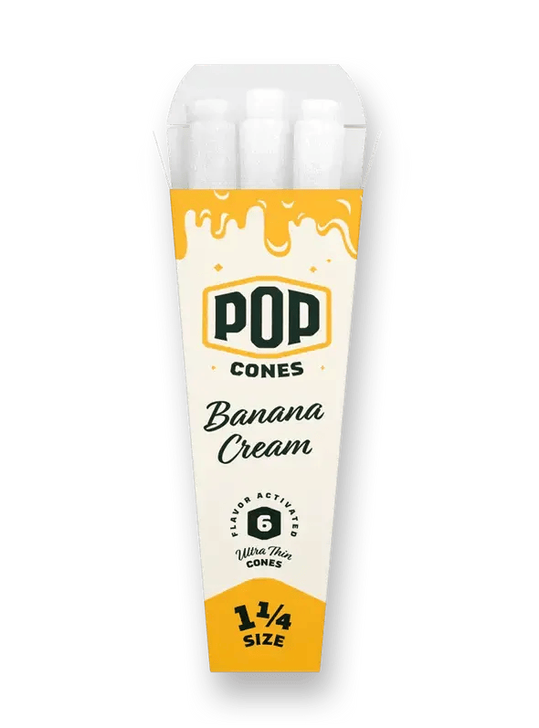Pop Cones - Ultra Thin 1 1/4 - Banana Cream - 6 Pop Cones