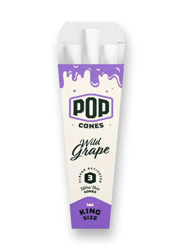 Pop Cones - Ultra Thin King Size - Wild Grape - 3 Pop Cones