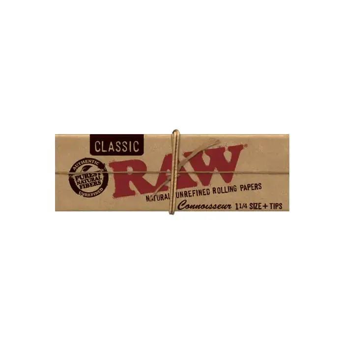 RAW - Classic | Connoisseur 1 1/4 Papers + Tips