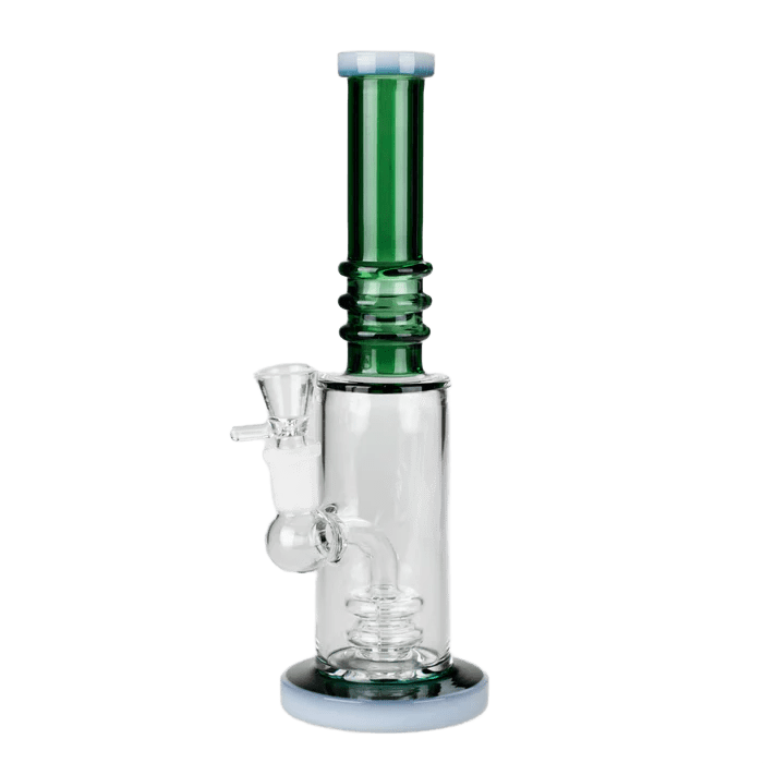 11" Glass Bong with Water Diffuser | 14mm Bowl Joint | Stemless Design
