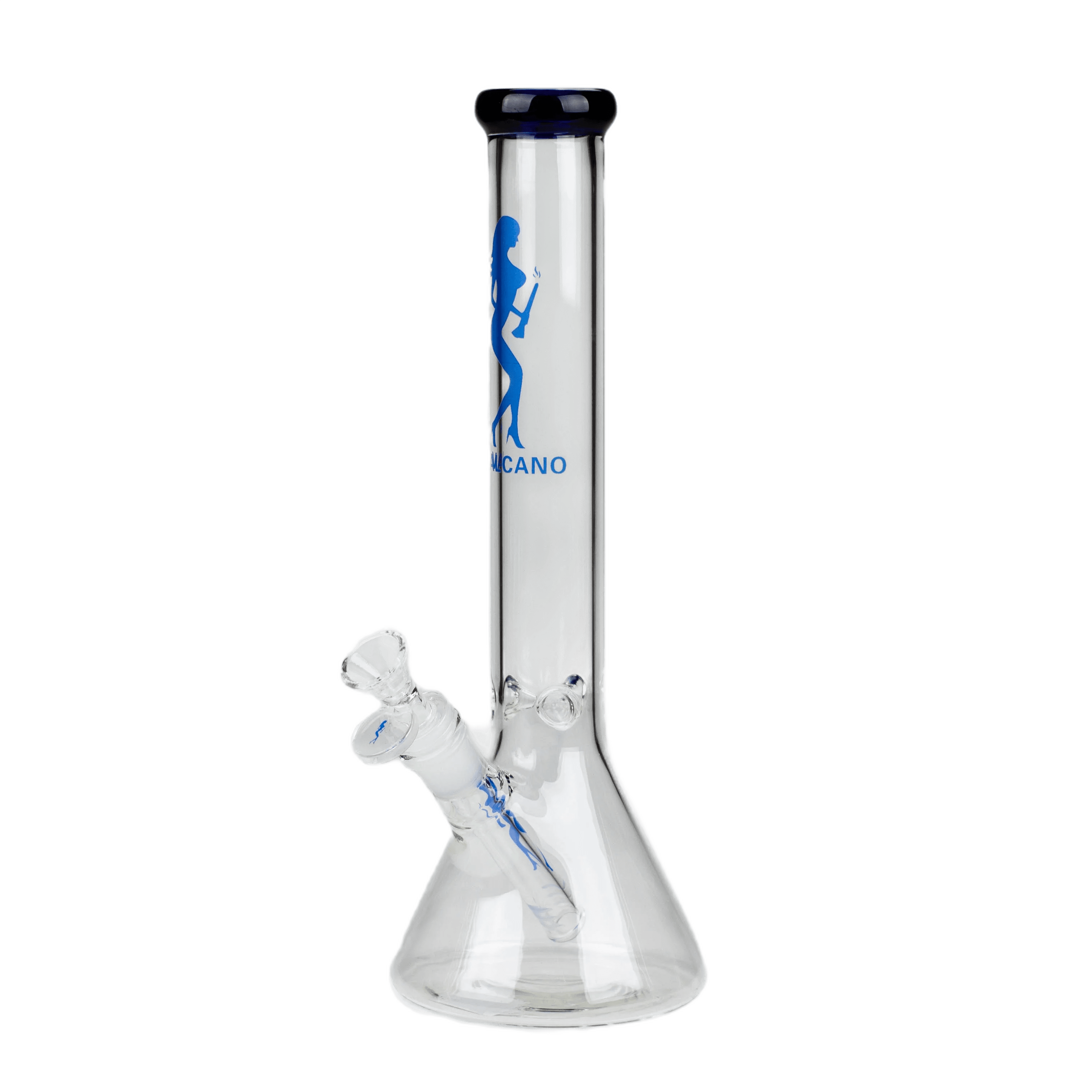 VALCANO | 12" beaker glass water bong | Blue