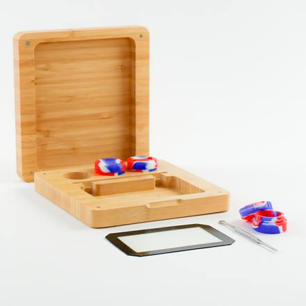 Bamboo Rolling Tray Box Set