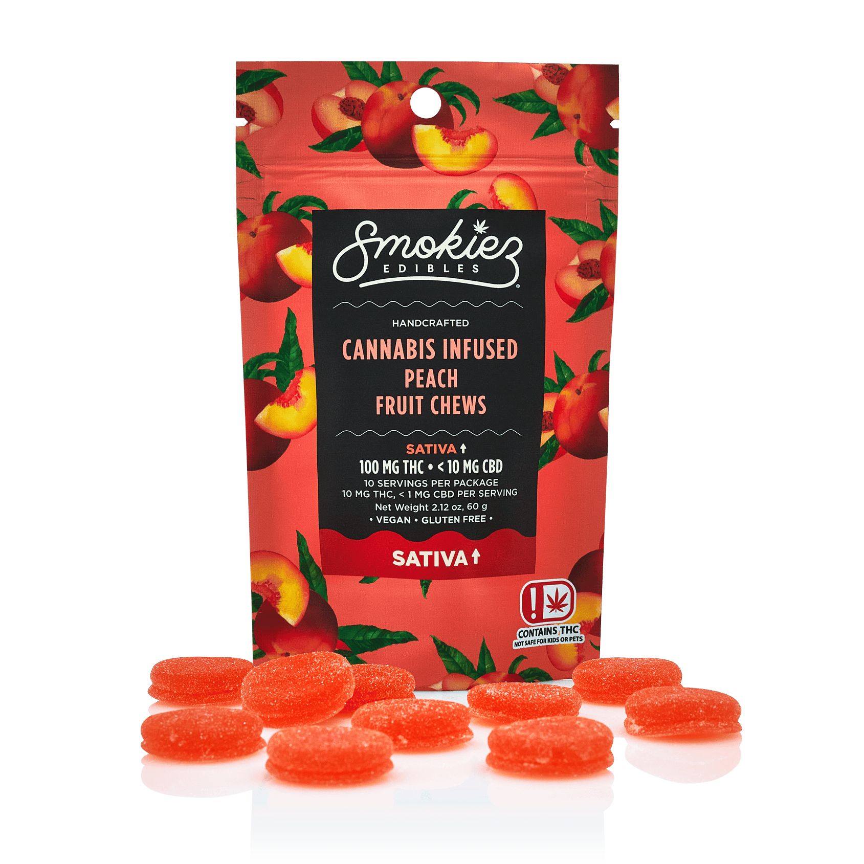 Smokiez Sweet Peach Sativa Gummies