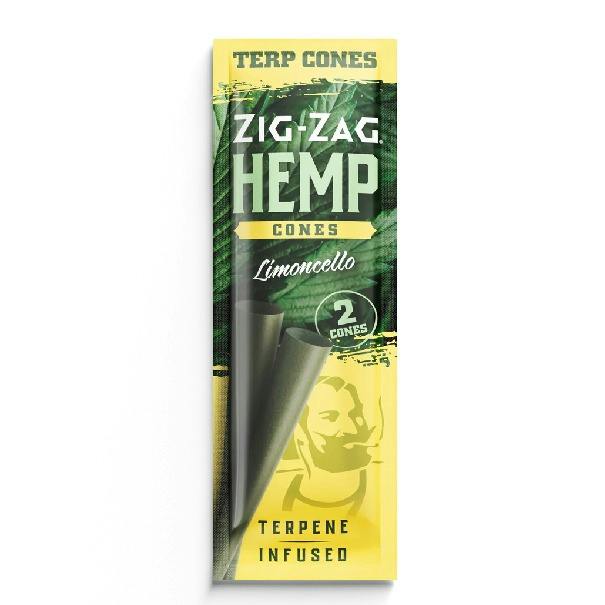Zig Zag Limoncello Hemp Cones 2pk