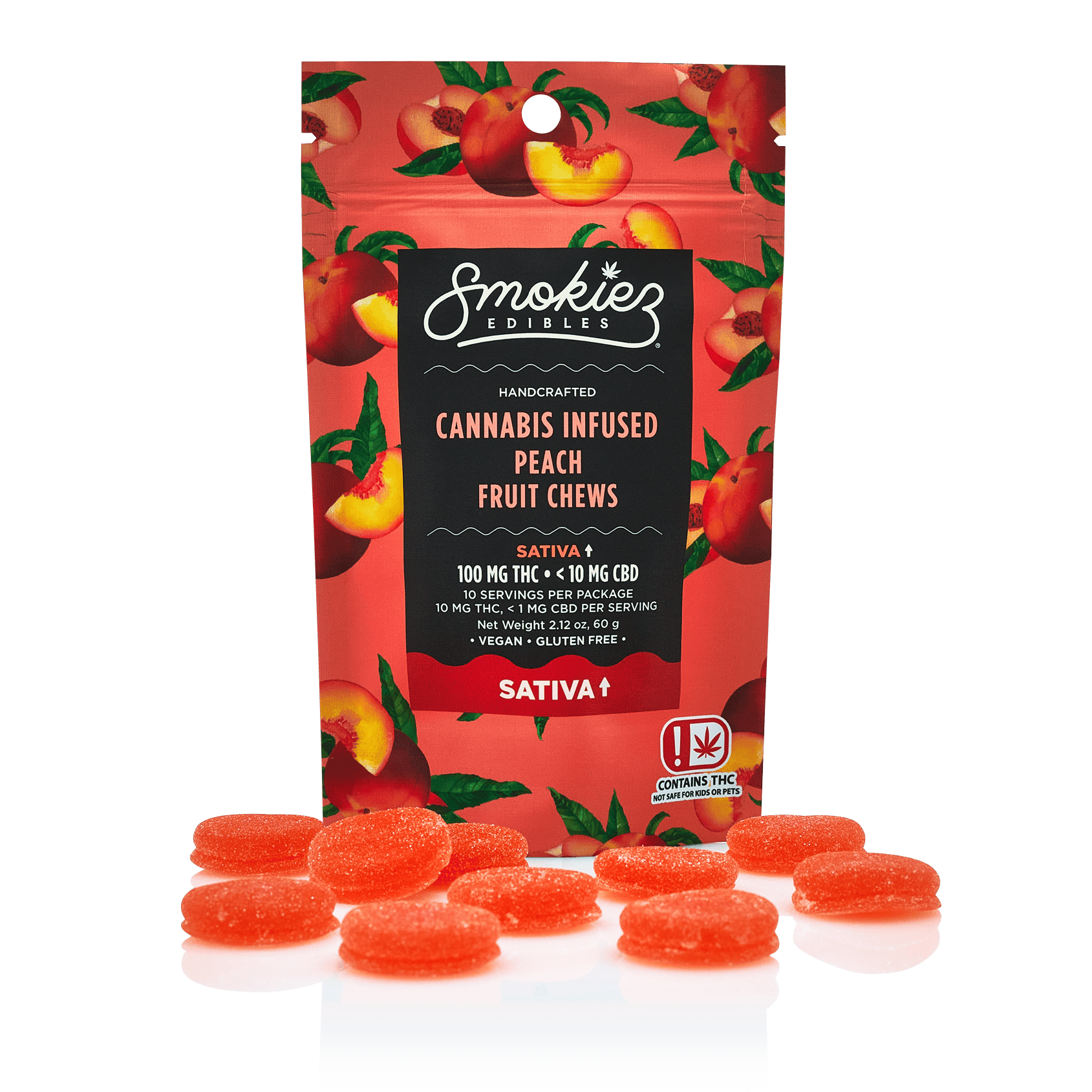 Smokiez Sweet Peach Sativa Gummies