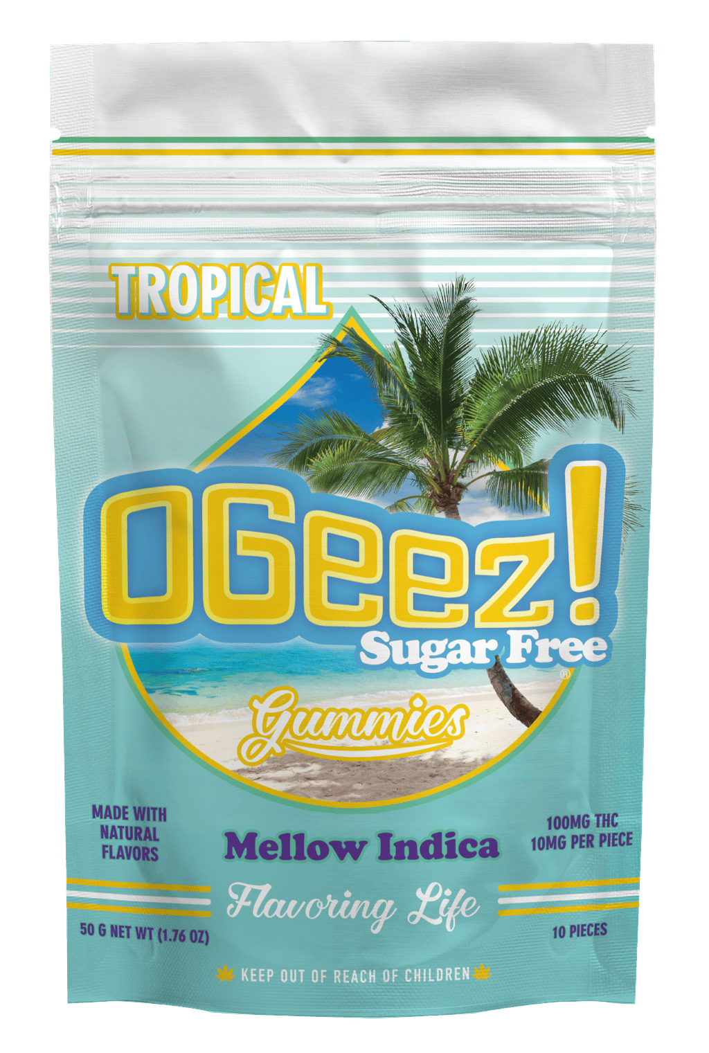 Ogeez! Tropical - Mellow Indica 10 Pack 100mg cannabis product