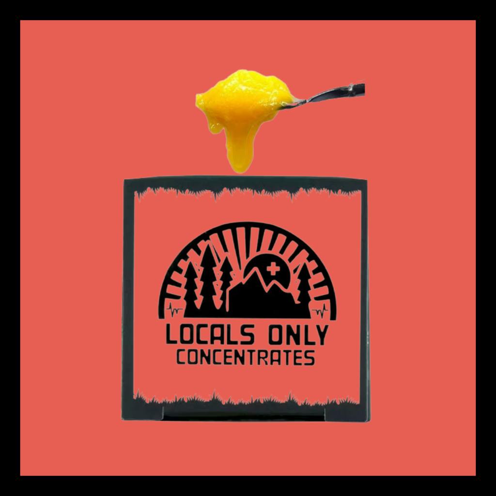 Locals Only Orange Push Pop Wet Badder 1g cannabis product