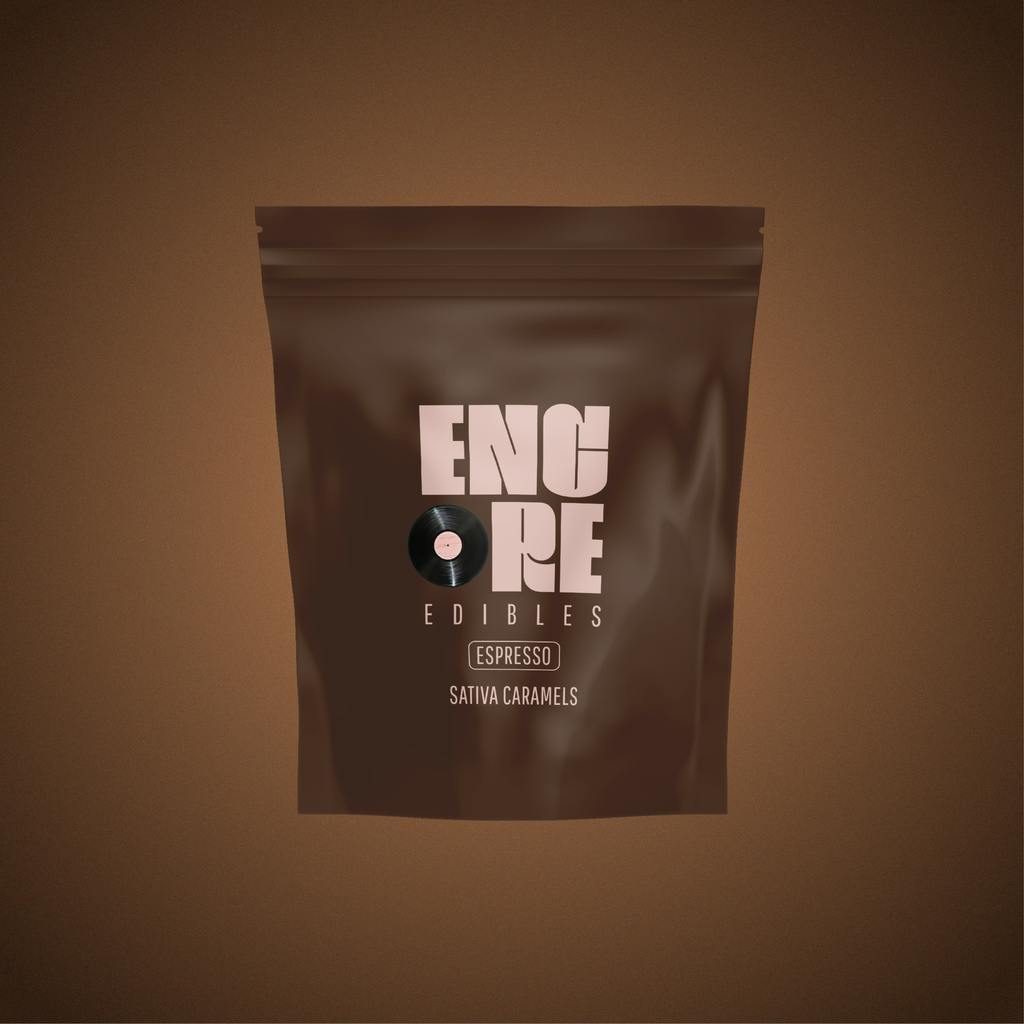 Encore Espresso Caramels (Sativa) 10 Pack 100mg