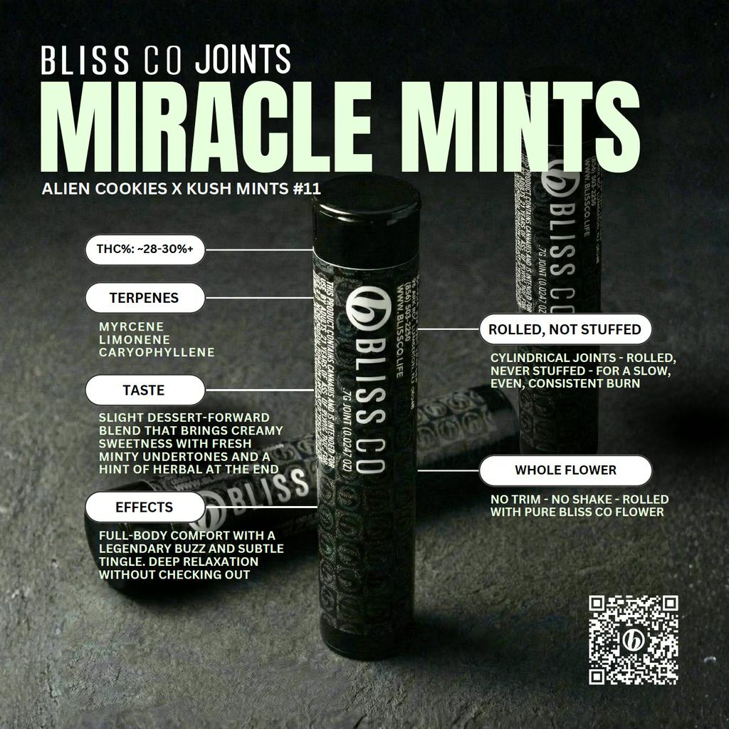 Bliss Co Miracle Mints Single 0.7g cannabis product