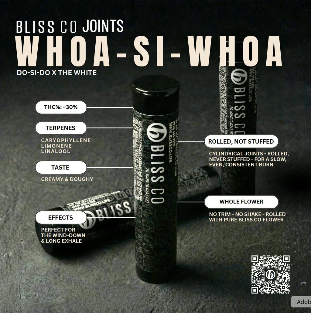Bliss Co Bliss Co | Woah Si Woah | Single Pre Roll Flower 0.7g cannabis product