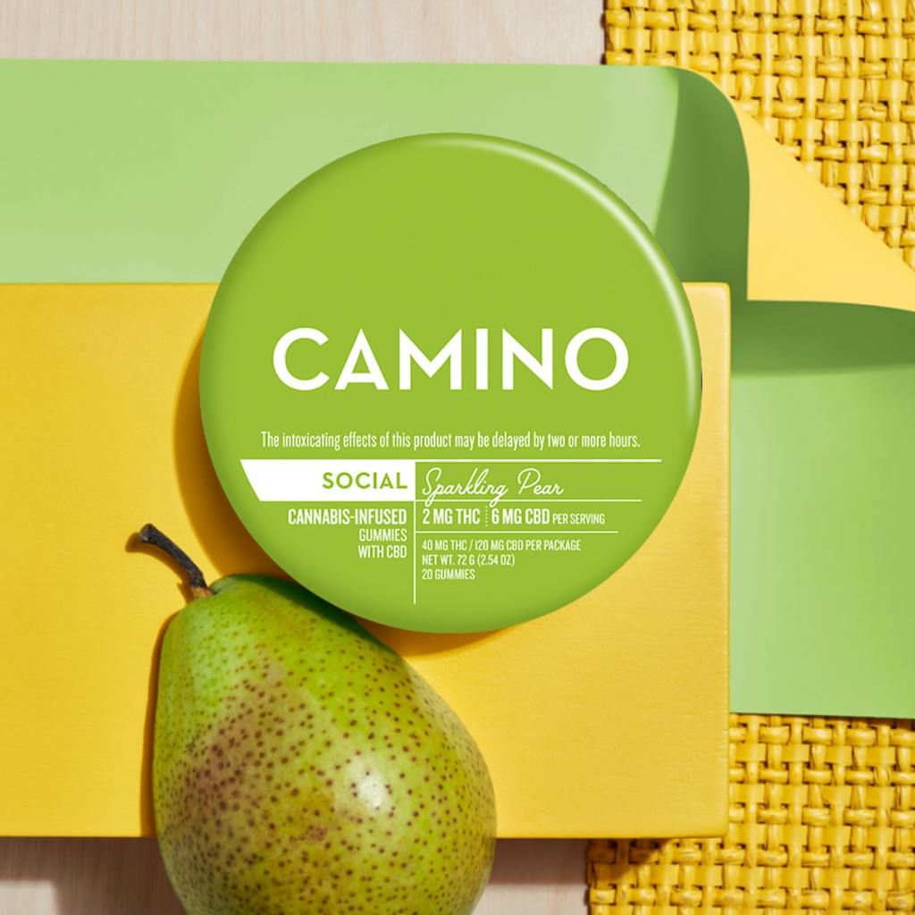 Camino (Social) Sparkling Pear 2:6 THC:CBD 20 Pack 40mg cannabis product
