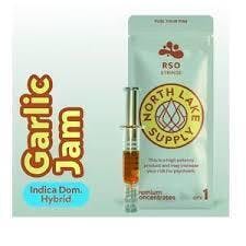 North Lake Supply Garlic Jam RSO Syringe 1g at Fire & Oak Cannabis Dispensary, Mt Holly
