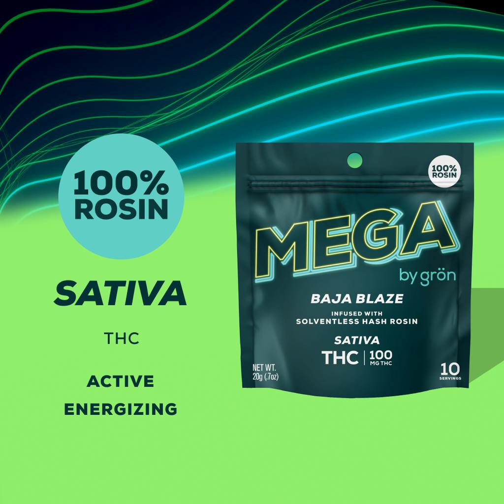 Gron Baja Blaze Mega Pearl (Live Rosin) 1 Pack 100mg