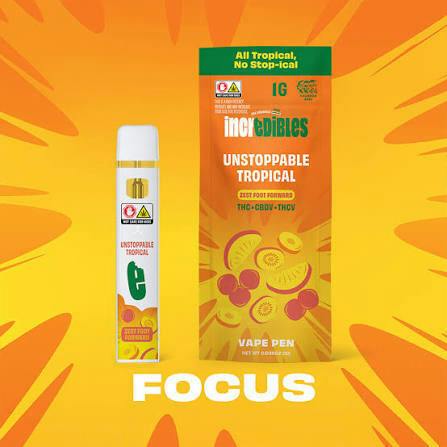 Incredibles Unstoppable Tropical 14:1:1 (THC:THCV:CBDV) 1g cannabis product