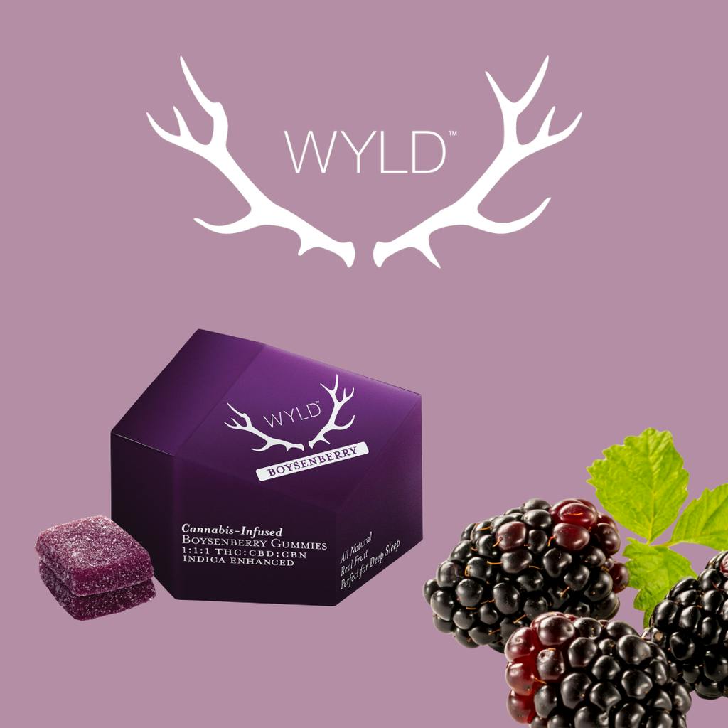 Wyld Boysenberry 1:1:1 THC:CBD:CBN 10 Pack 100mg