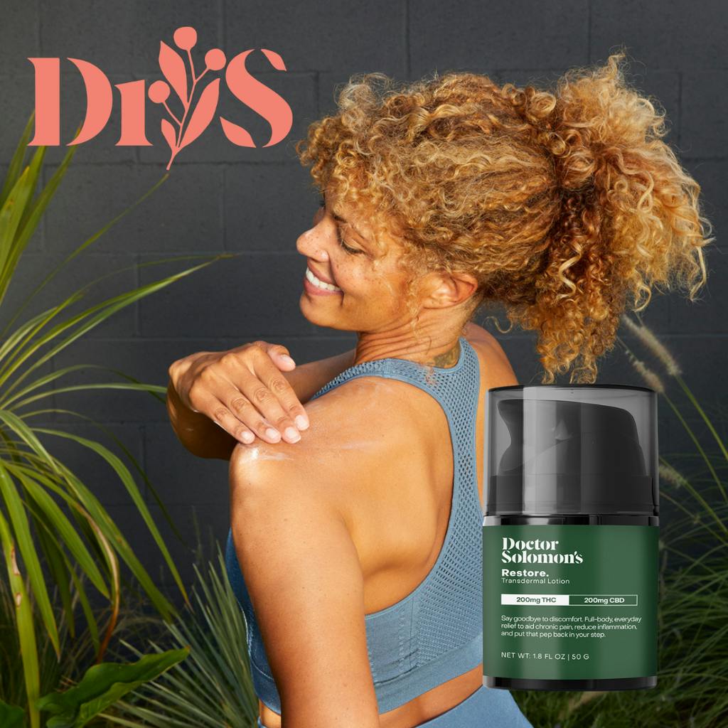 Dr. Solomon'S Restore Transdermal Lotion Lotion 200mg at Fire & Oak Mt Holly Dispensary - Weed Delivery