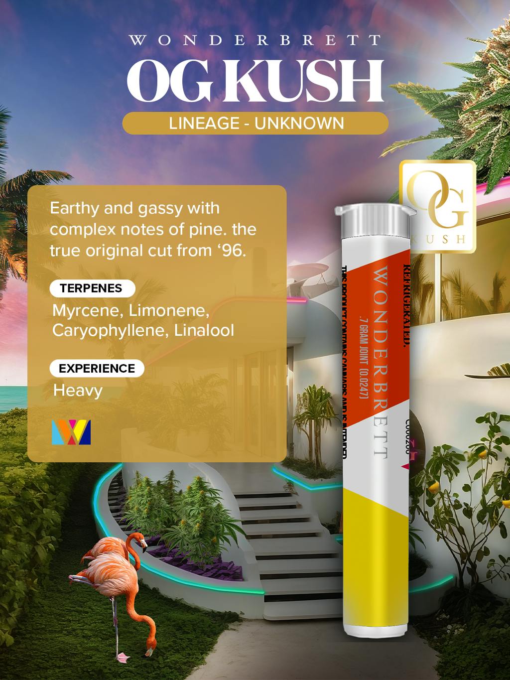 Wonderbrett OG Kush Single 0.7g cannabis product