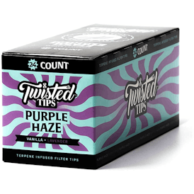 Terpene Infused Filter Tips - Purple Haze - Vanilla+Lavender