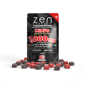 1000mg - ZEN - HYBRID MINI ASSTD FLAVOR