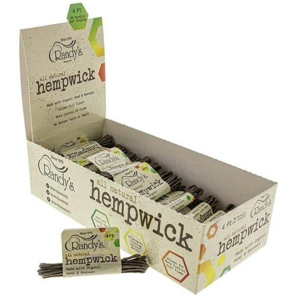 Randy's Small 4' Bundle of Hemp Wick Display of 40