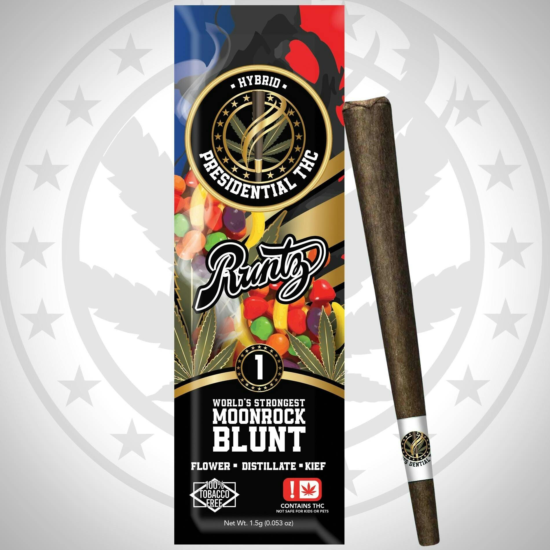 Presidential Blunts - Runtz (H) - 1.5g Moon Rock Infused Blunt